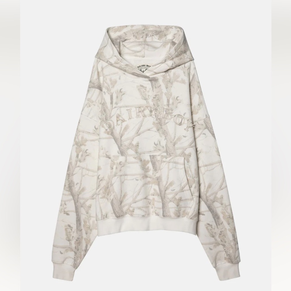 Dairy Boy Camo Boyfriend Hoodie